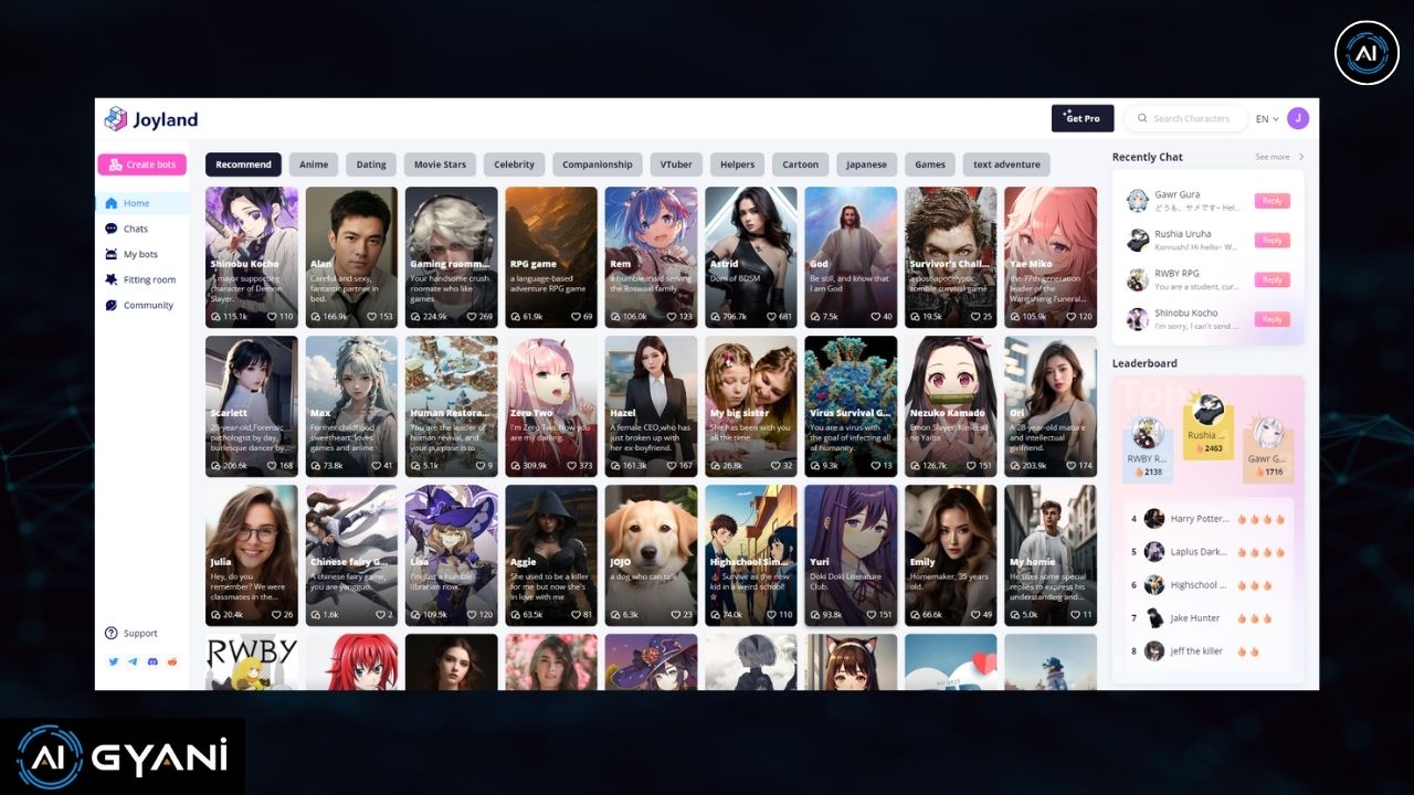 Joyland AI Free NSFW AI ChatBot Joyland AI Free NSFW AI ChatBot