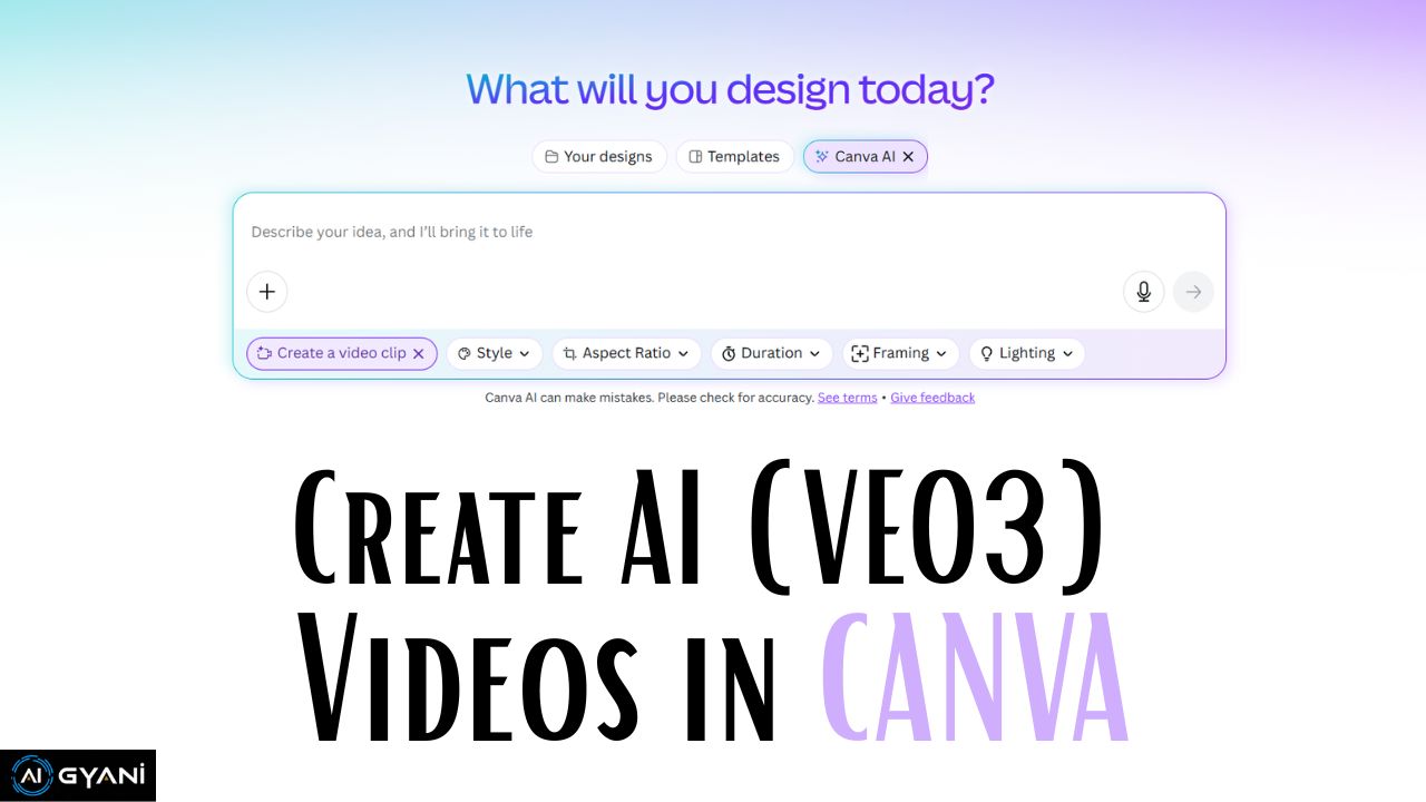 Create VEO 3 Videos in CANVA