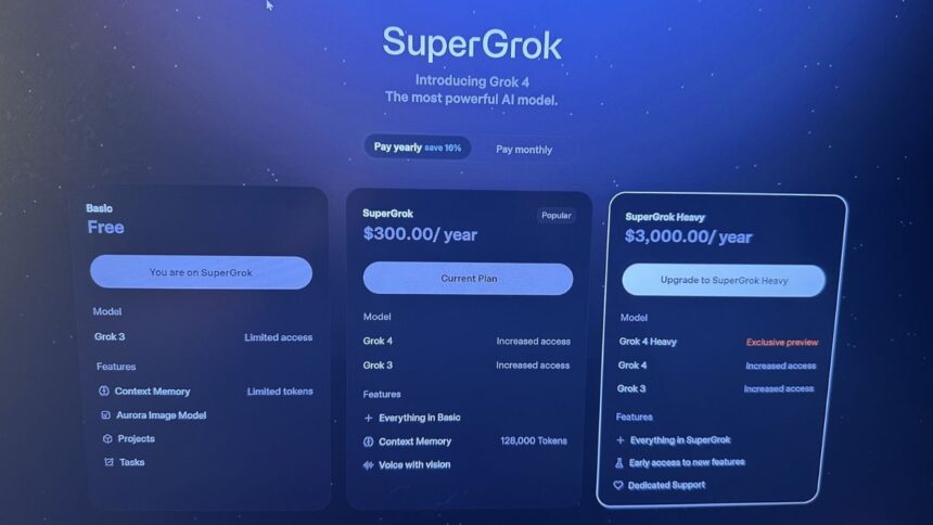 Super Grok Pricing