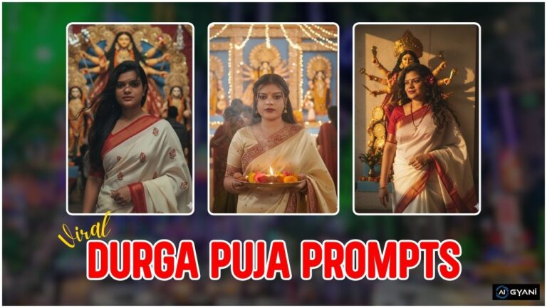 Viral Durga Puja Bengali Look AI Prompts for Google Gemini