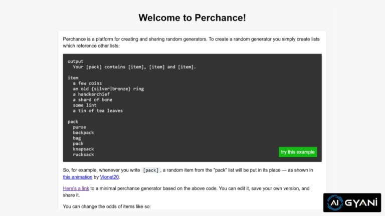 Perchance AI