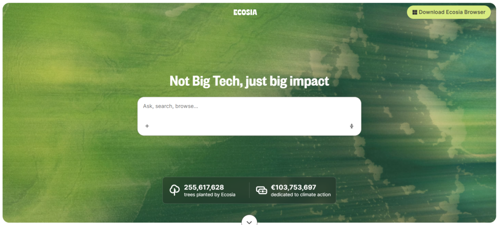 Ecosia AI screenshot 1