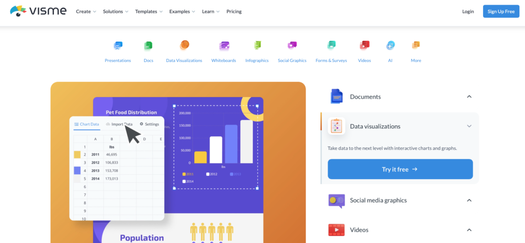 Visme AI screenshot 1