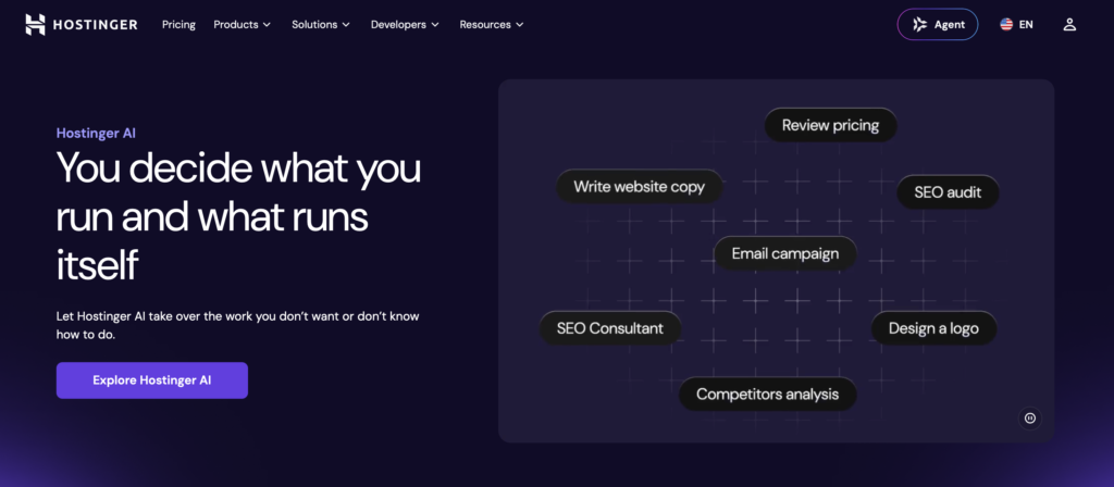 Hostinger AI screenshot 1