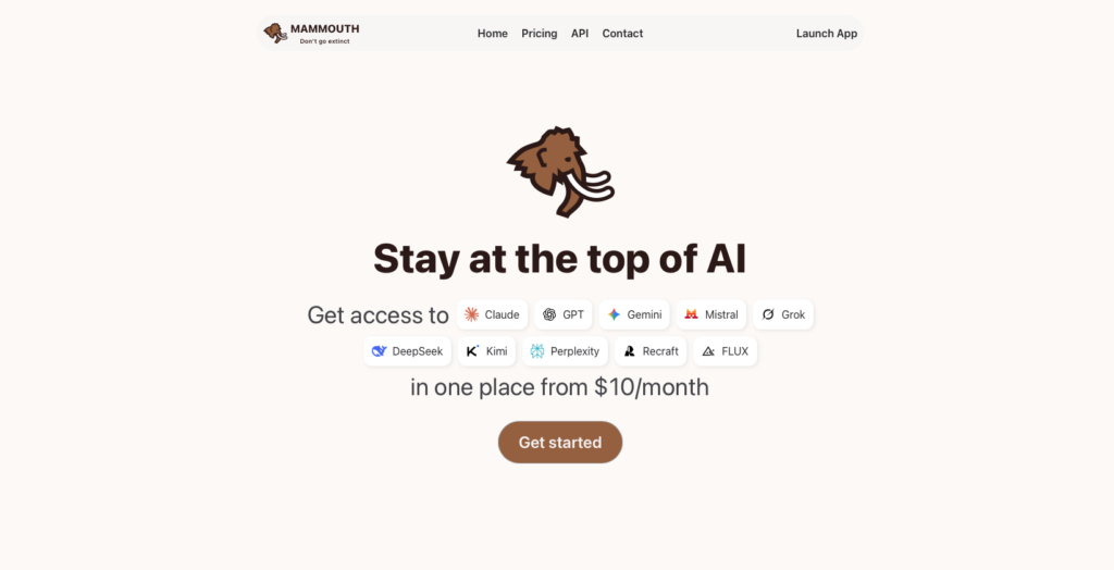 Mammouth AI screenshot 1
