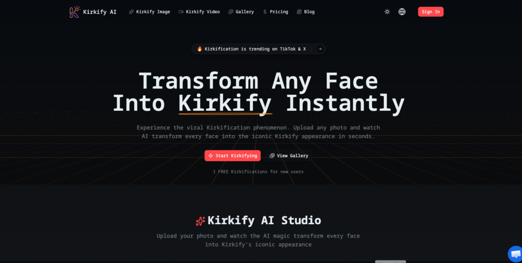 Kirkify AI screenshot 1
