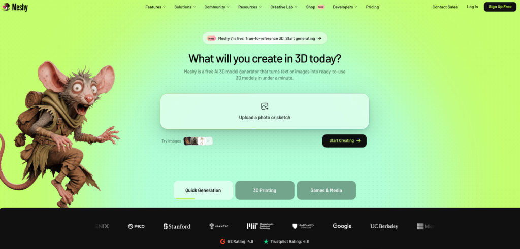 Meshy AI screenshot 1