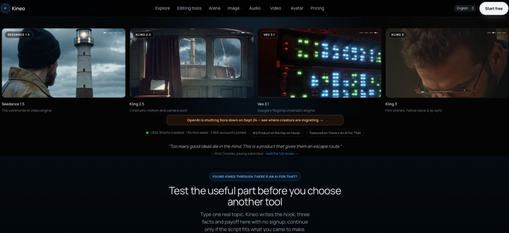 Kineo AI screenshot 1